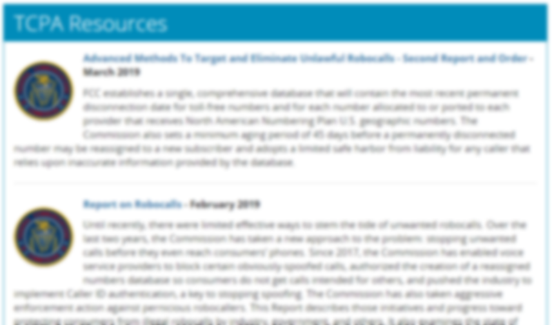 TCPA Resource Page Preview